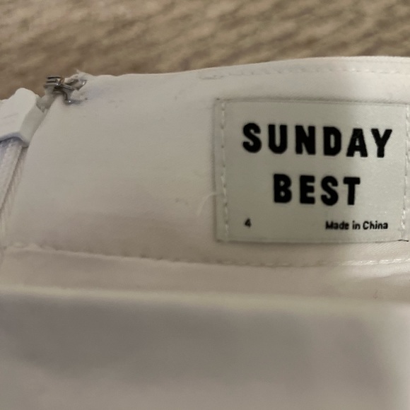 Sunday Best White Pleated Skirt - Picture 2 of 2